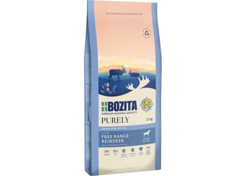 Bozita Purely Adult Active REINDEER GRAIN FREE koeratoit 11kg