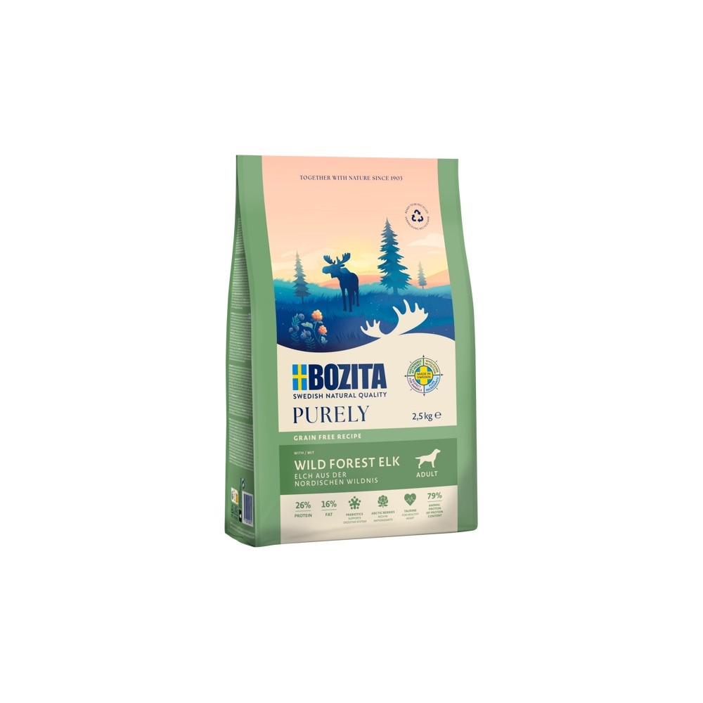 Bozita Purely Adult Grain Free Elk koeratoit 2,5kg