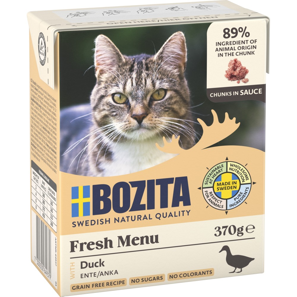 Bozita kassikonserv Duck in sauce 6x370g