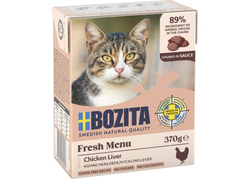 Bozita kassikonserv Chicken Liver in sauce 12x370g