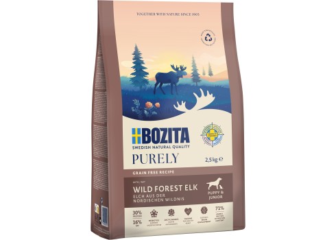 Bozita Purely Puppy&Junior ELK GRAIN FREE koeratoit 2,5kg