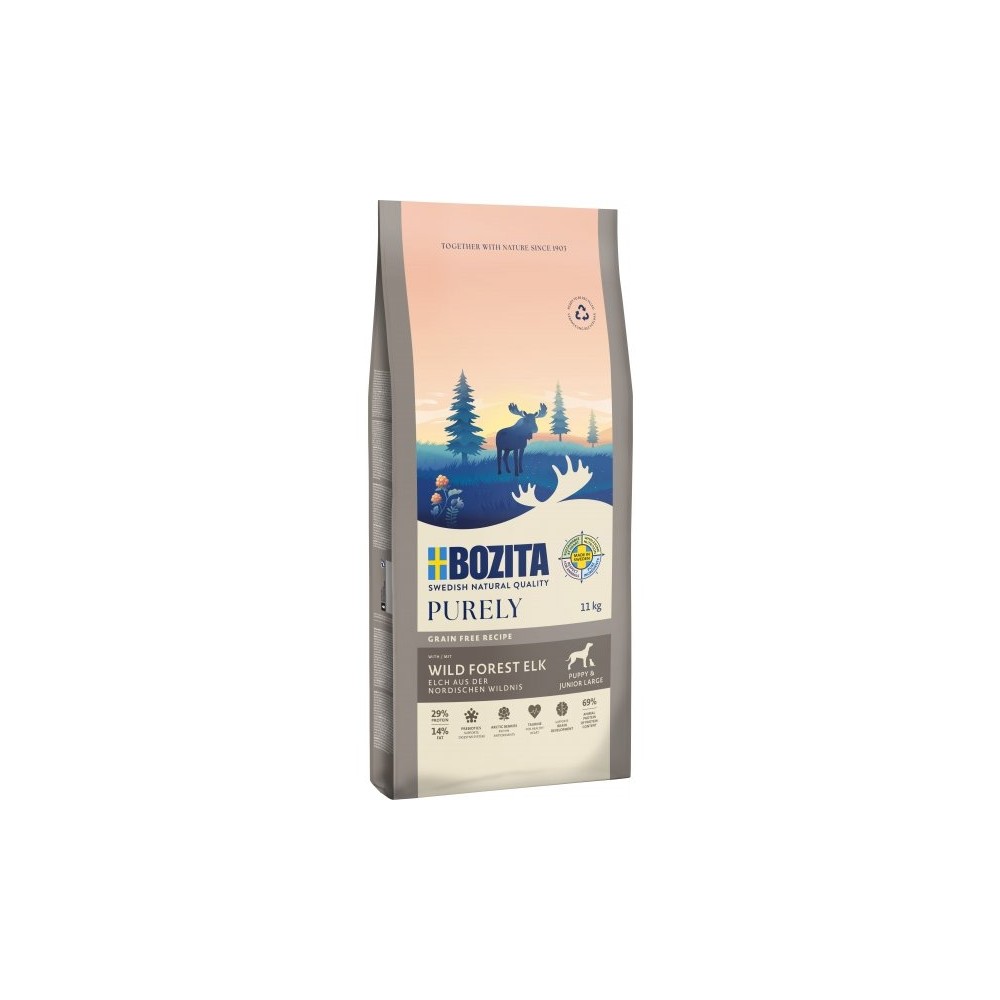 Bozita Purely Puppy&Junior ELK LARGE GRAIN FREE koeratoit 2,5kg