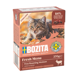 Bozita kassikonserv Sterilised Free Roaming Venison in Jelly 6x370g