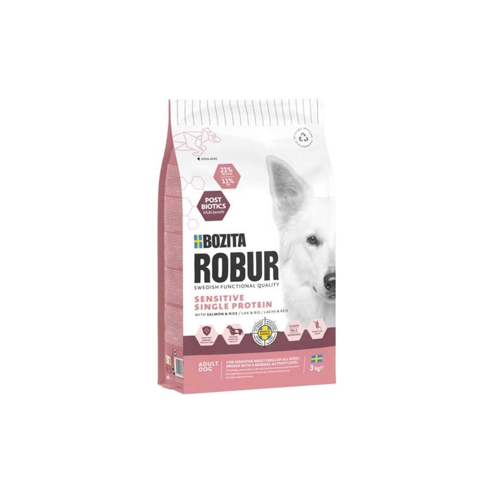 Bozita Robur Adult Sensitive Single Protein Salmon 3kg