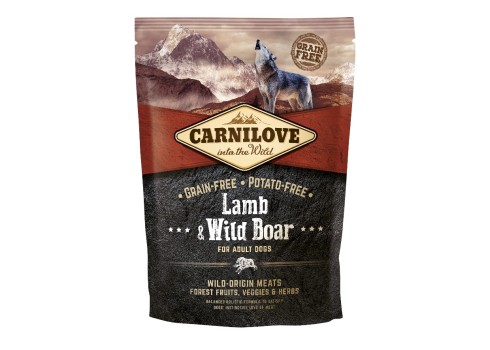 Carnilove Lamb & Wild Boar for Adult koeratoit 1,5 kg