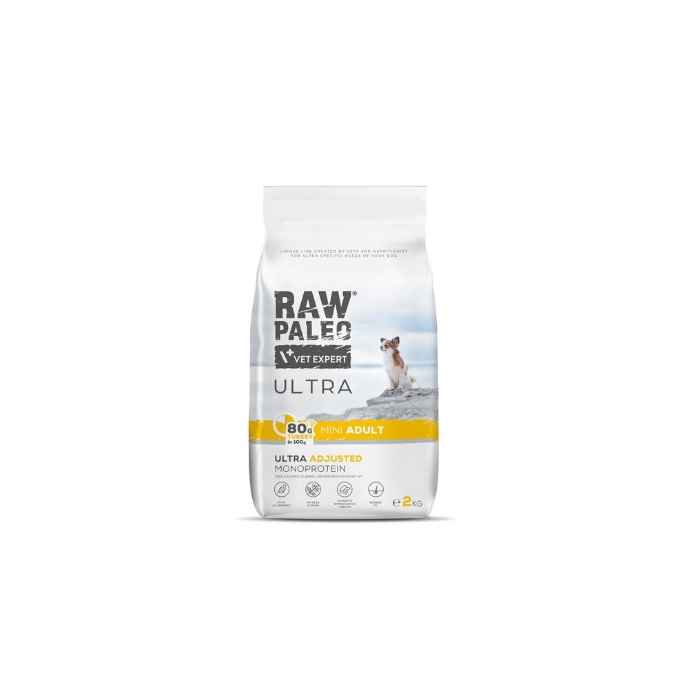 RAW PALEO KOERA TÄISSÖÖT ULTRA MINI KALKUN 2KG