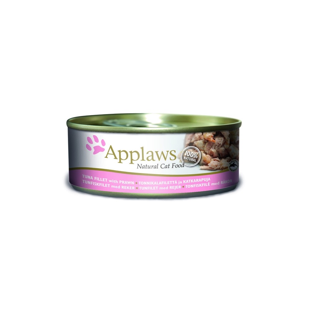 Applaws konserv kassidele, tuunikala ja krevettidega, 156 g