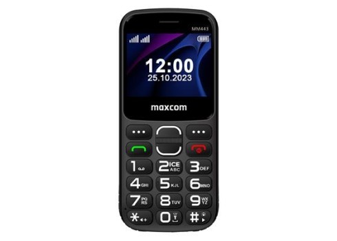 Maxcom MM443 4G dokiga nuputelefon, must