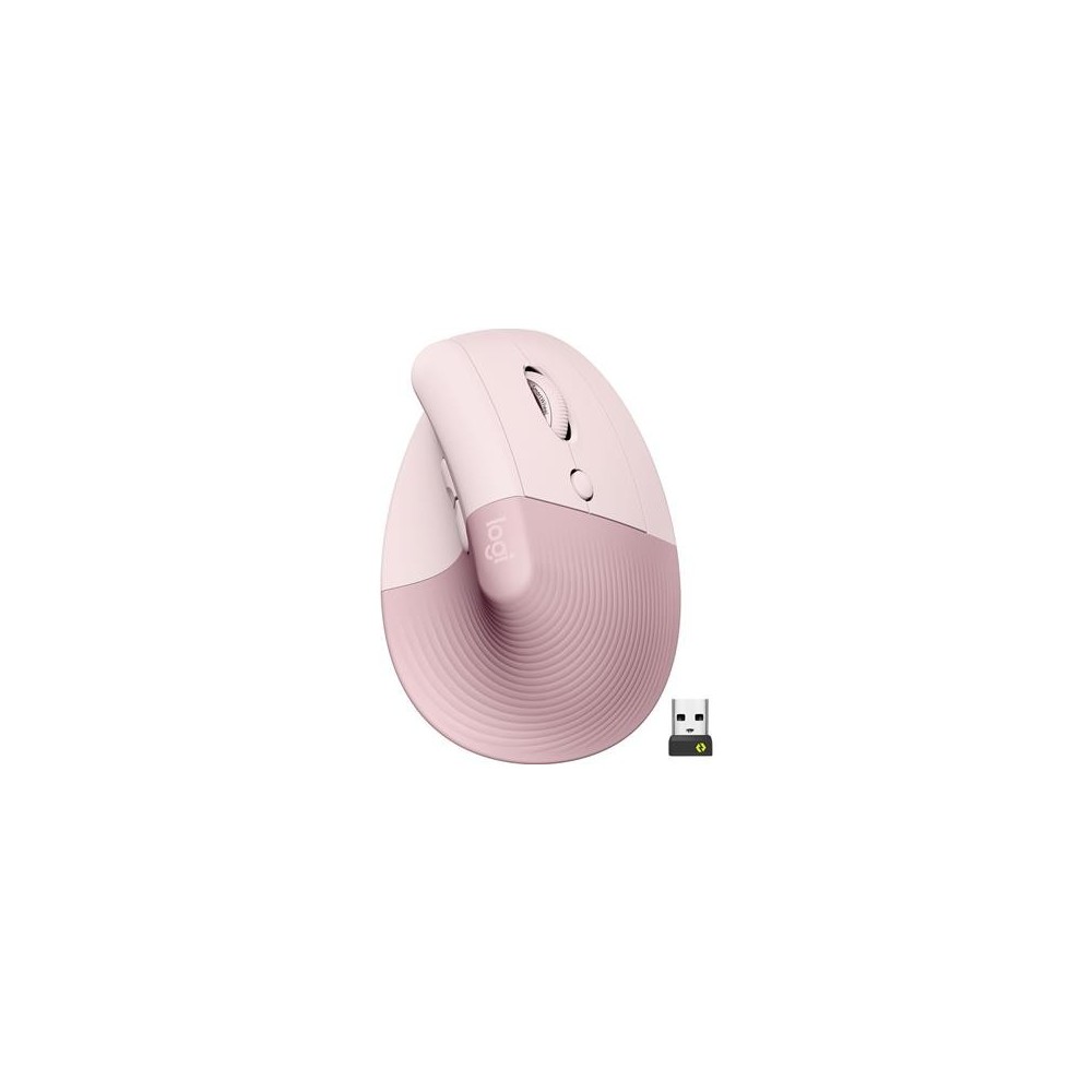 Juhtmata Hiir Logitech Lift Vertical Ergonomic, roosa