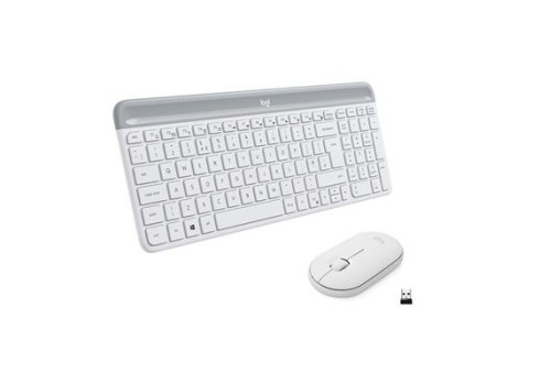 Desktop Logitech Slim Combo MK470 US W, valge