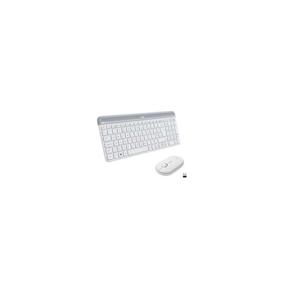 Desktop Logitech Slim Combo MK470 US W, valge