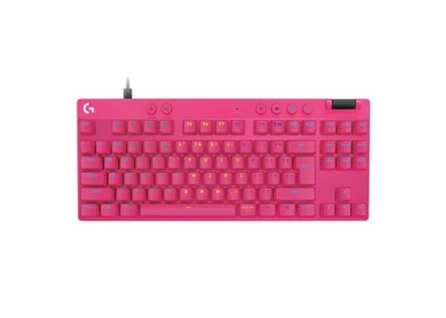 Klaviatuur Logitech Pro X TKL Rapid US, roosa