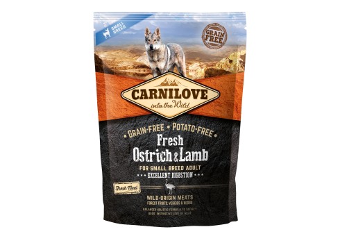 Carnilove Fresh Ostrich & Lamb for Small Adult koeratoit 1,5 kg