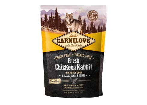Carnilove Fresh Chicken & Rabbit for Adult koeratoit 1,5 kg