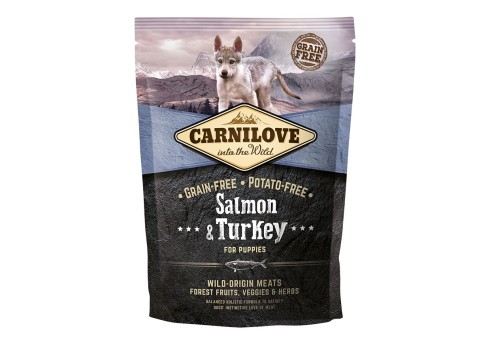 Carnilove Salmon & Turkey for Puppies koeratoit 1,5 kg