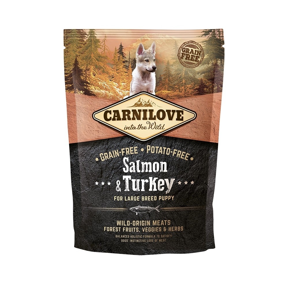 Carnilove Salmon & Turkey for Large Breed Puppies koeratoit 1,5 kg