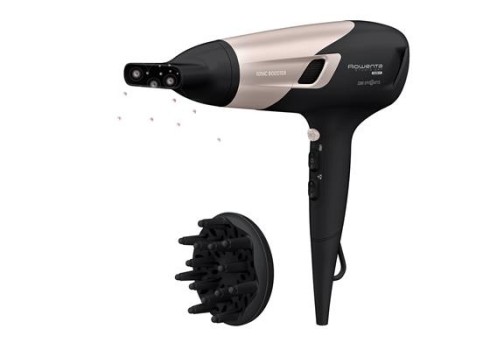 Föön Rowenta, Studio Dry Glow, must-roosa kuld