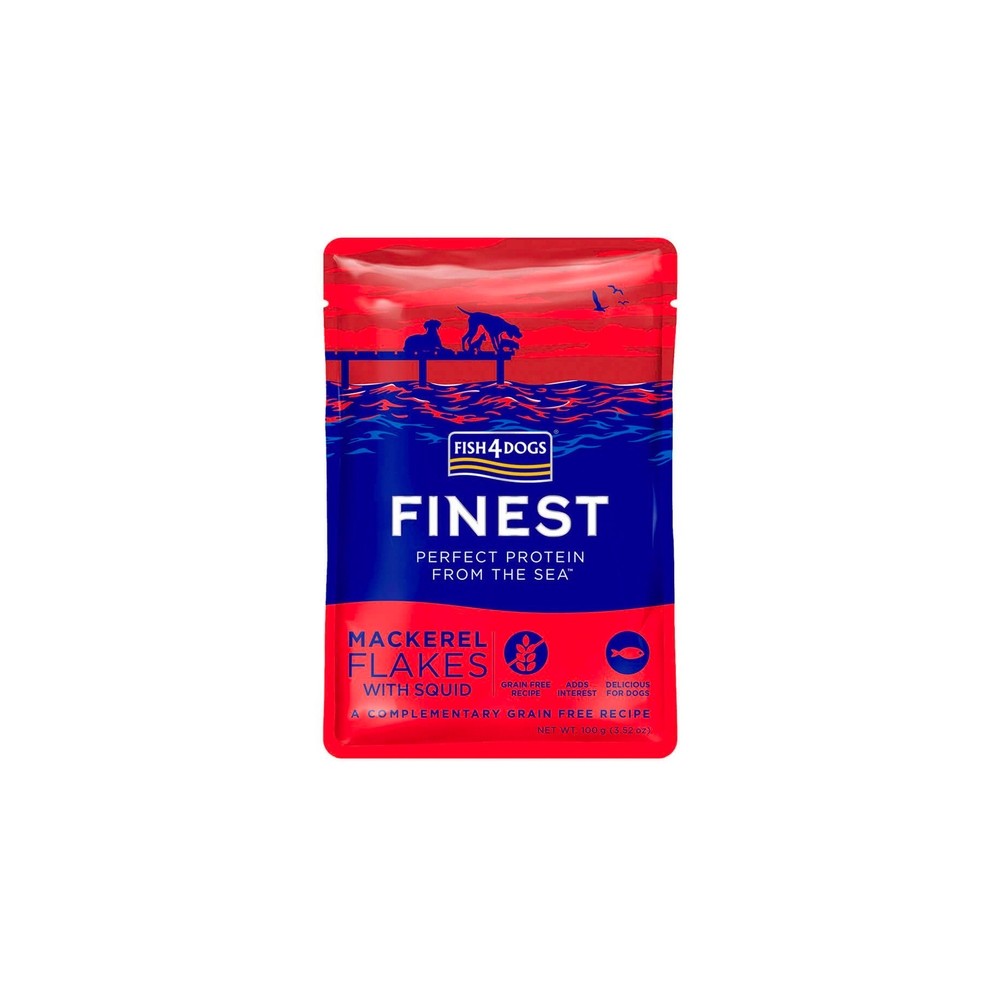 Fish4Dogs einekotike koertele valge kala, maguskartuli ja ubadega 100g