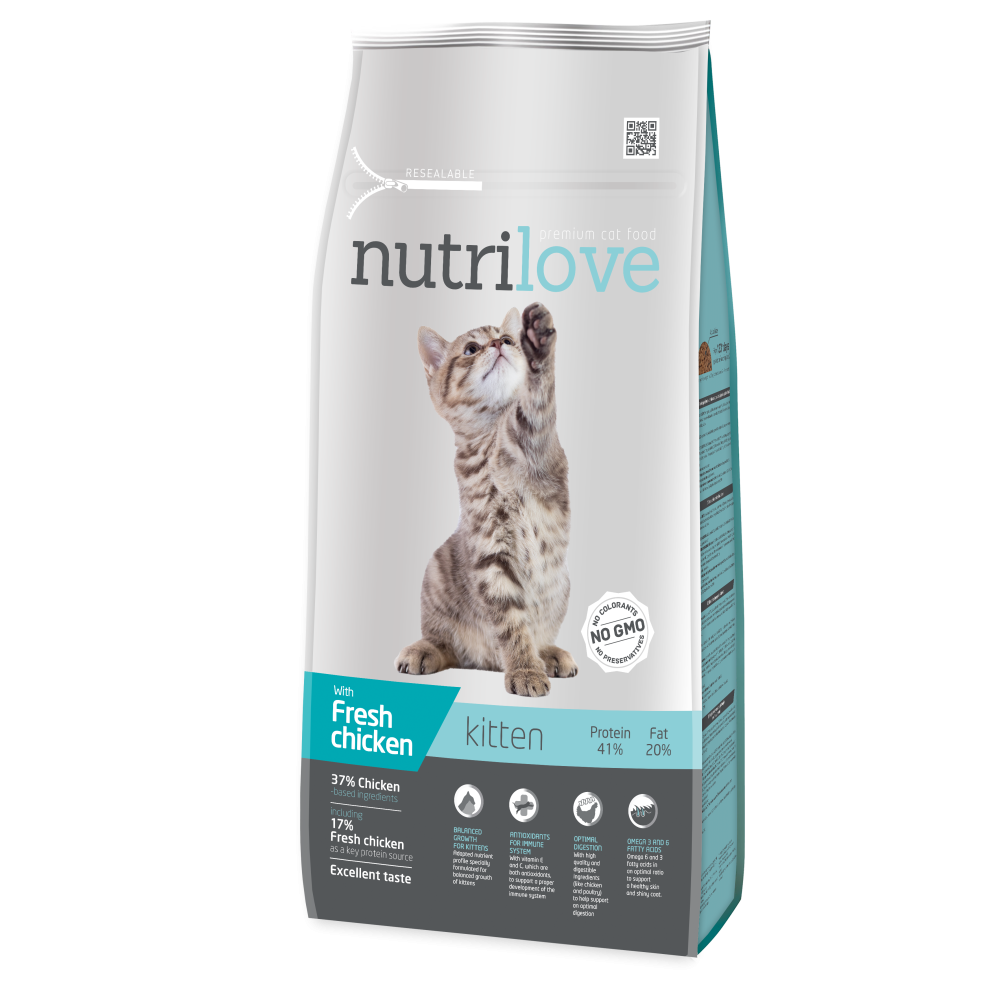 Nutrilove kassitoit kitten 8kg Nutrilove kassitoit kitten 8kg