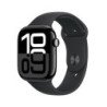 Watch 10 LTE 46mm Jet Black Alu + Black Sport Band - M-L