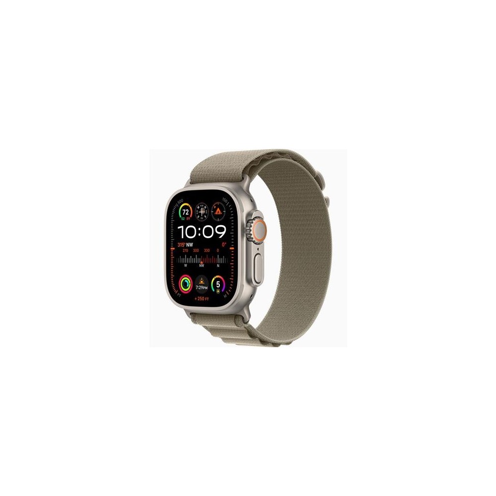 Apple Watch Ultra 2 Cellular, 49mm Olive Alpine Loop - Small Apple Watch Ultra 2 Cellular, 49mm Olive Alpine Loop - Small