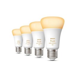 Philips Hue Warm-to-cool 6W A60 E27 4pcs EUR