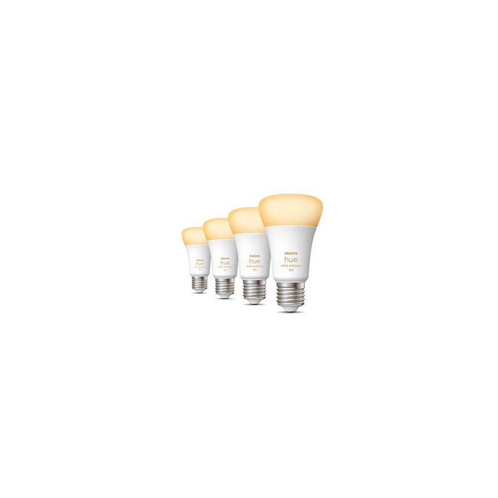 Philips Hue Warm-to-cool 6W A60 E27 4pcs EUR Philips Hue Warm-to-cool 6W A60 E27 4pcs EUR