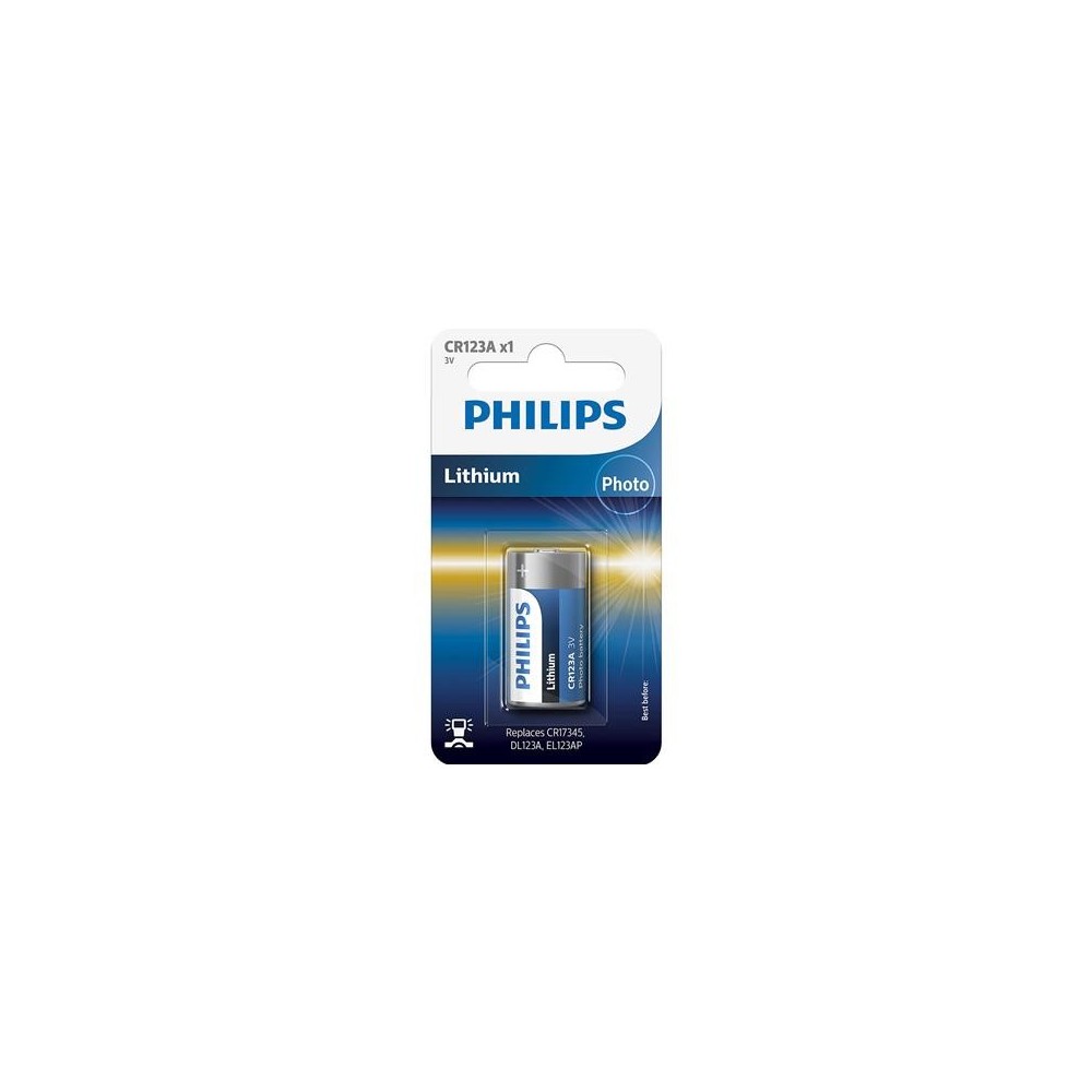 Patarei Philips CR123 3V Lithium Patarei Philips CR123 3V Lithium