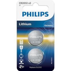 Patarei Philips CR2032 3 V Lithium 2 tk
