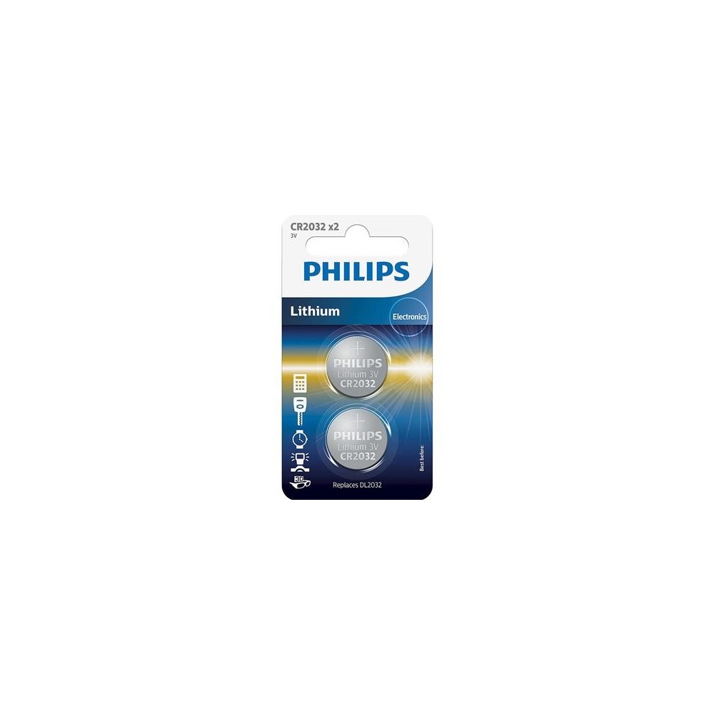 Patarei Philips CR2032 3 V Lithium 2 tk