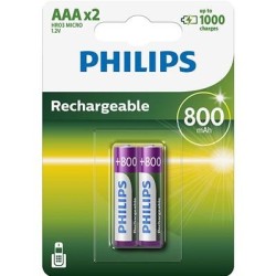 Akupatarei Philips AAA 800mAh 2tk