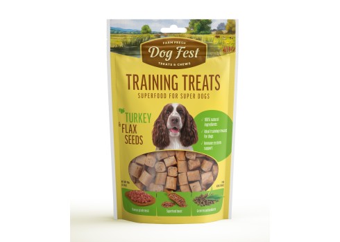 Dog Fest treeningmaius kalkunilihast linaseemnetega 90g