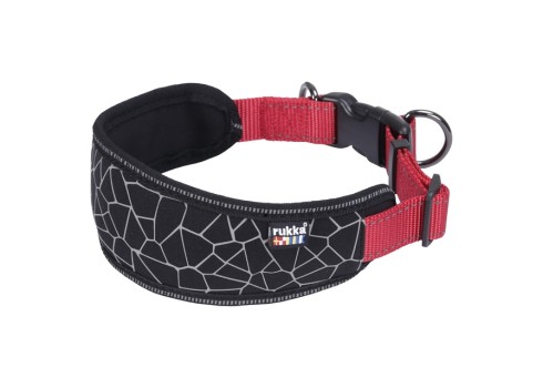 Rukka Cube kaelarihm L must-punane