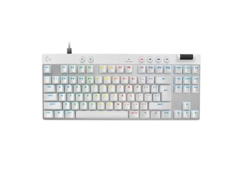 Klaviatuur Logitech Pro X TKL Rapid US, valge