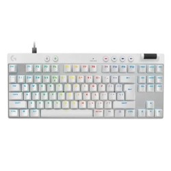 Klaviatuur Logitech Pro X TKL Rapid US, valge