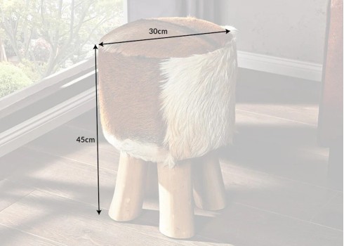 Tumba HIDE pruun, D30xH45 cm