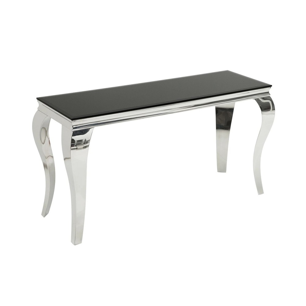 Konsoollaud MODERN BAROQUE must / hõbe, 145x50xH75 cm