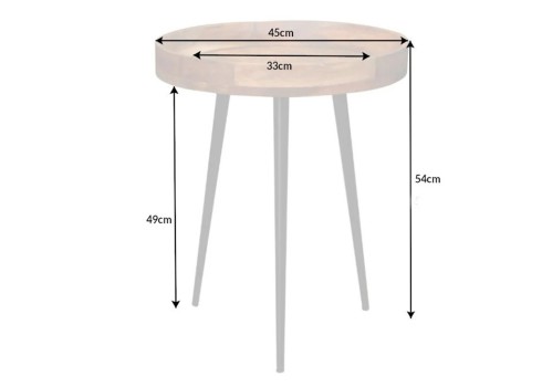 Abilaud PURE NATURE pruun, D45xH54 cm