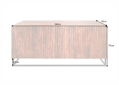 Kummut AMAZONAS pruun, 160x45xH77 cm