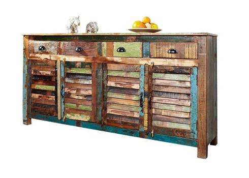 Kummut JAKARTA pruun / värviline, 160x45xH92 cm