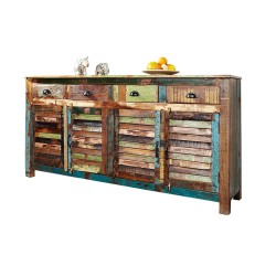 Kummut JAKARTA pruun / värviline, 160x45xH92 cm