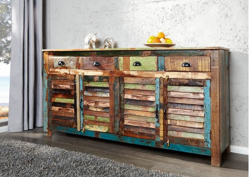 Kummut JAKARTA pruun / värviline, 160x45xH92 cm