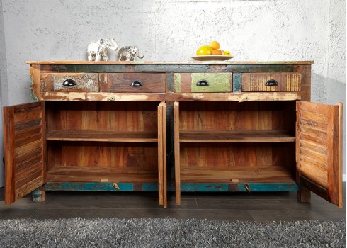 Kummut JAKARTA pruun / värviline, 160x45xH92 cm