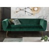 Diivan NOBLESSE smaragdroheline, 225x90xH80 cm
