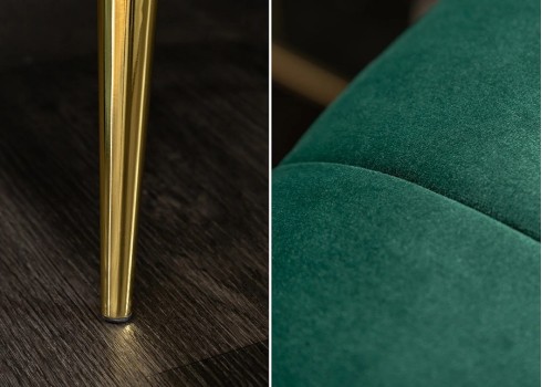 Diivan NOBLESSE smaragdroheline, 225x90xH80 cm