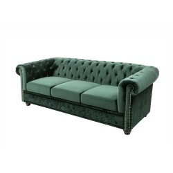 Diivan CHESTERFIELD roheline, 205x87xH73 cm