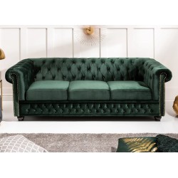 Diivan CHESTERFIELD roheline, 205x87xH73 cm