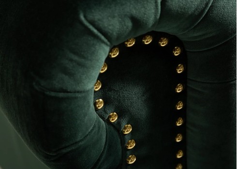 Diivan CHESTERFIELD roheline, 205x87xH73 cm