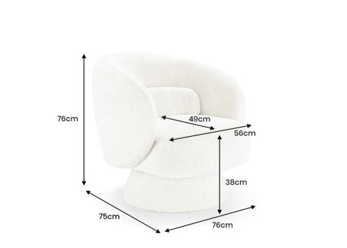 Tugitool BOSSA NOVA hallikasbeež, 76x75xH76 cm