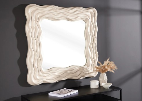 Peegel WAVE beež, 90x6xH90 cm